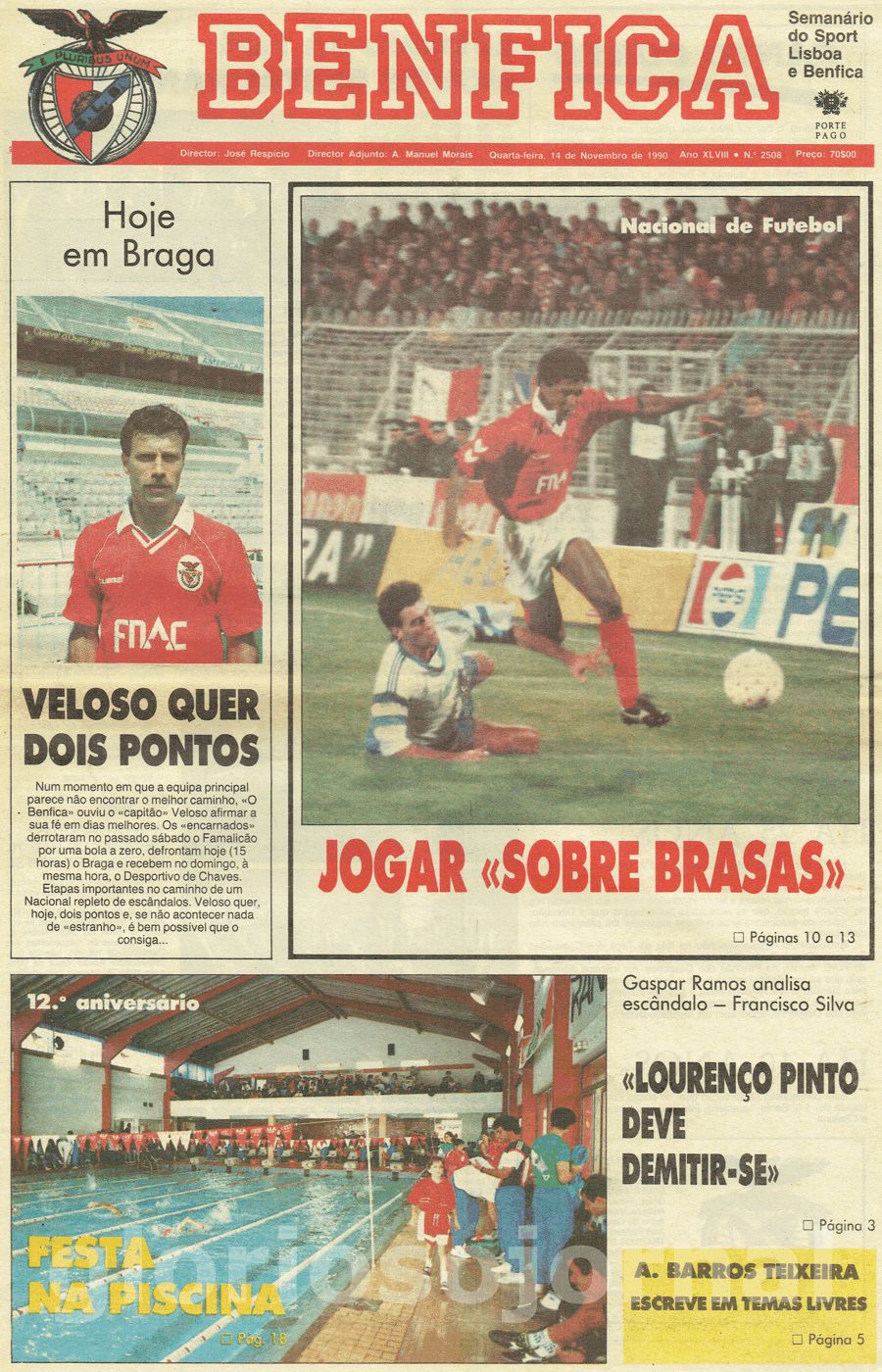 jornal o benfica 2508 1990-11-14
